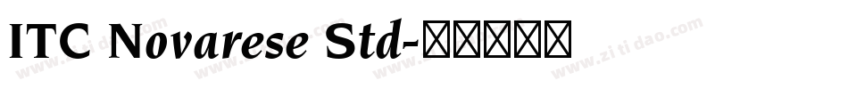 ITC Novarese Std字体转换